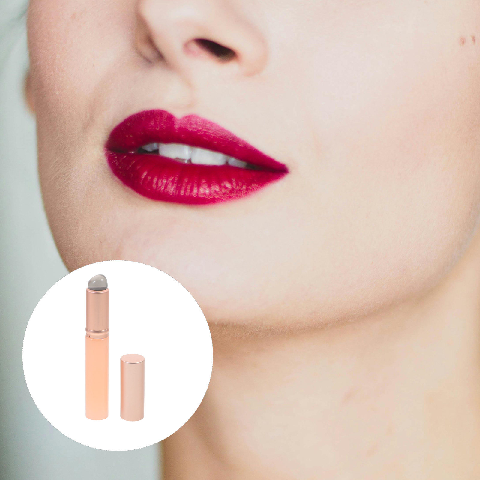 Lip Balm - 2Pcs Silicone Lip Applicator Set Lipstick