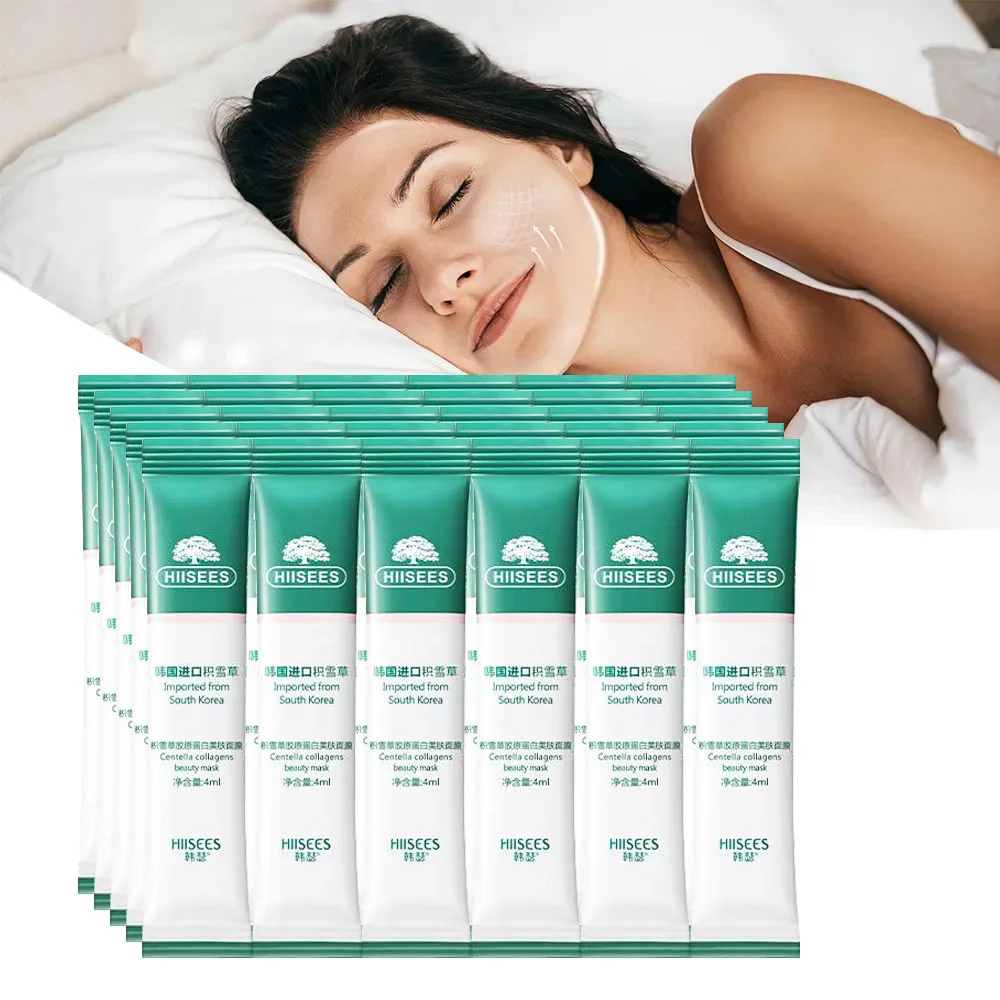 Face Mask Skincare - 30pcs Centella Collagen Sleeping Facial Masks