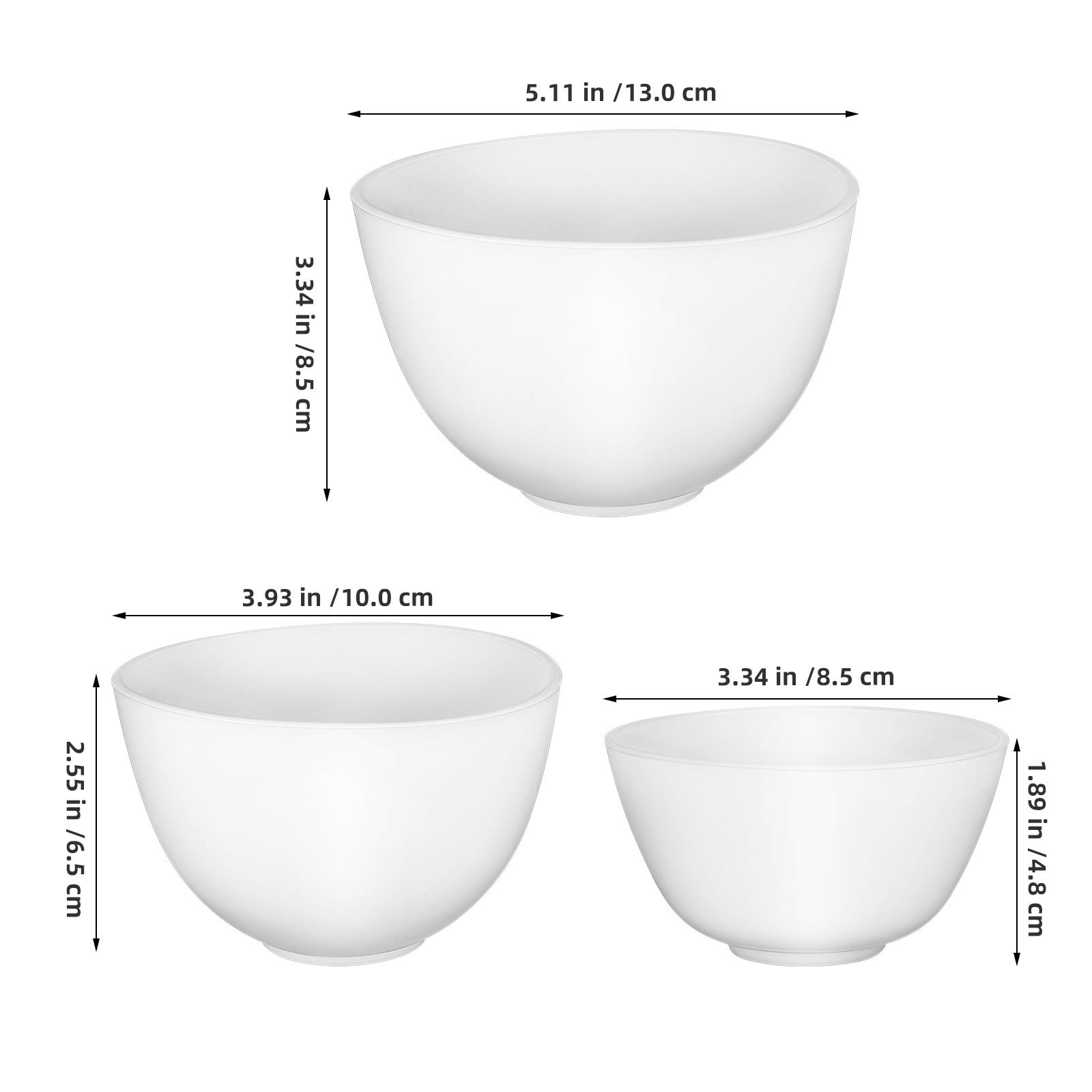 3Pcs Silicone Mask Mixing Bowl - Body Lotion review and price