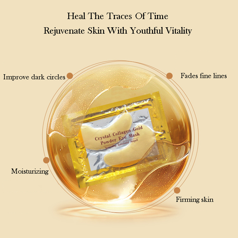 10/20pcs Golden Crystal Collag - Face Mask Skincare review and price