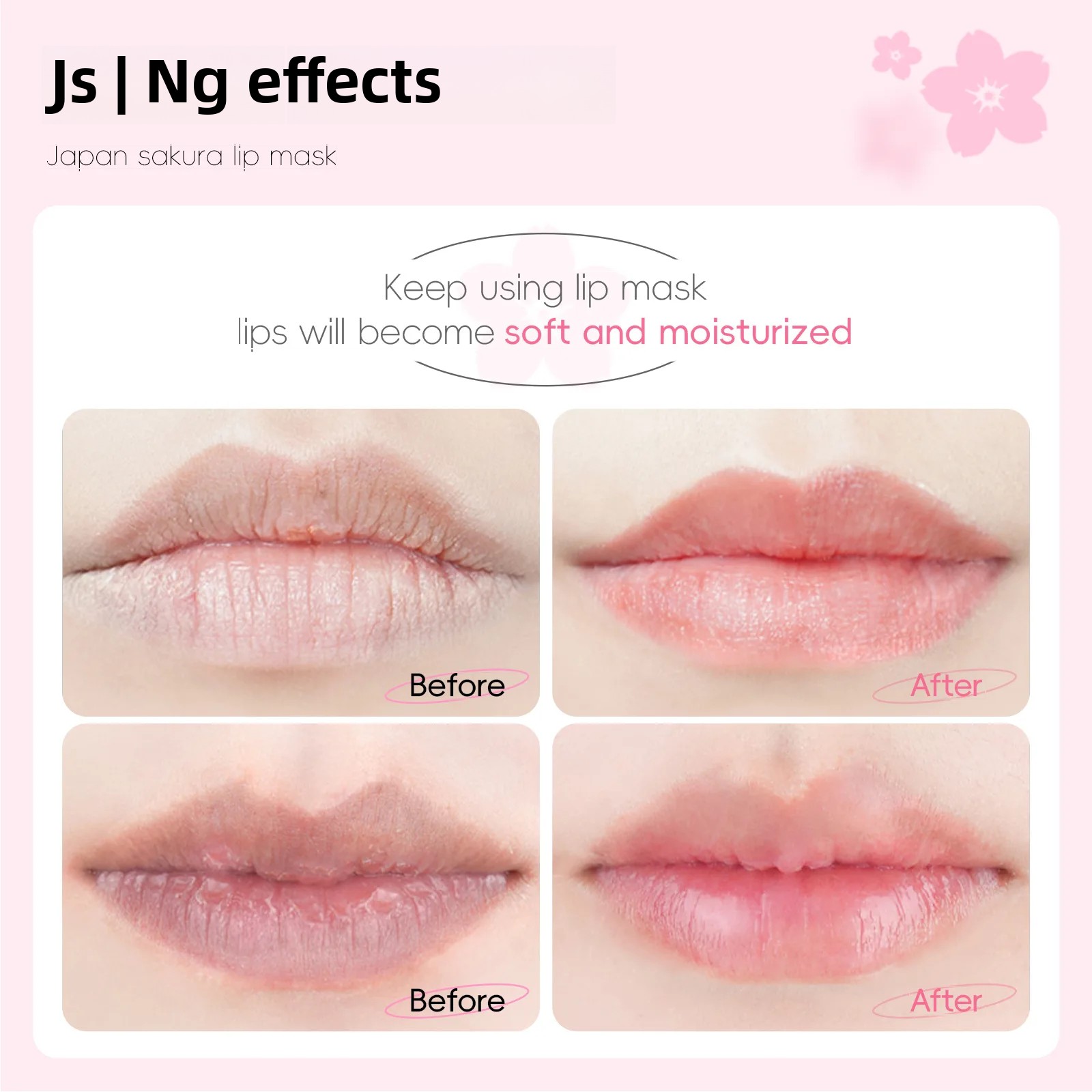 Japan Sakura Collagen Lip Mask - Night Cream review and price