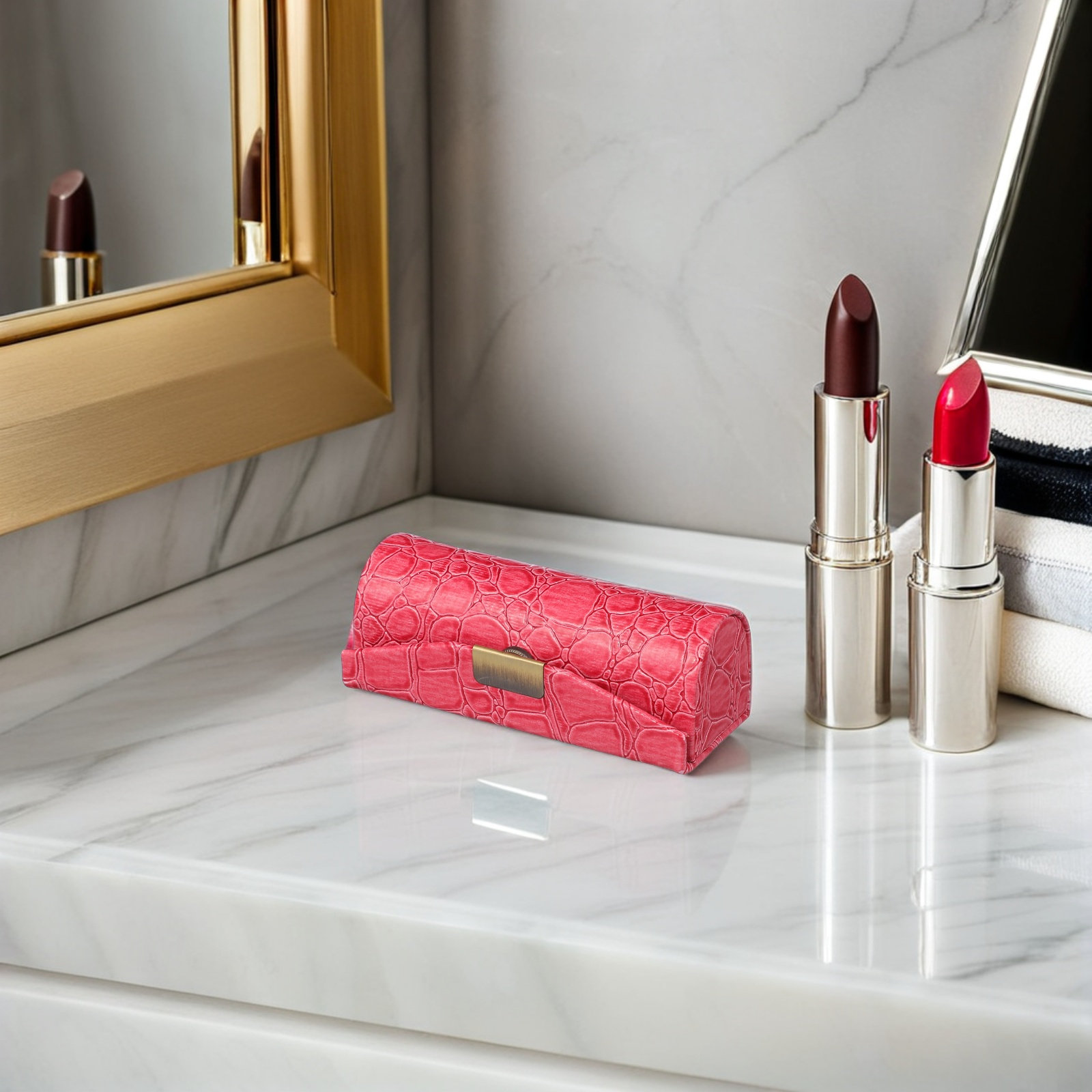 Lipstick Case PU Material Deco - Lip Balm review and price