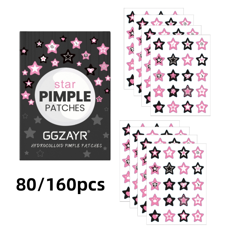 80/160pcs Star Acne Patch Set  - Face Moisturizer review and price
